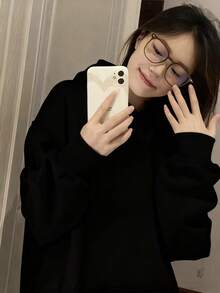 Women Sweatshirts - 黑色 - 查看 3