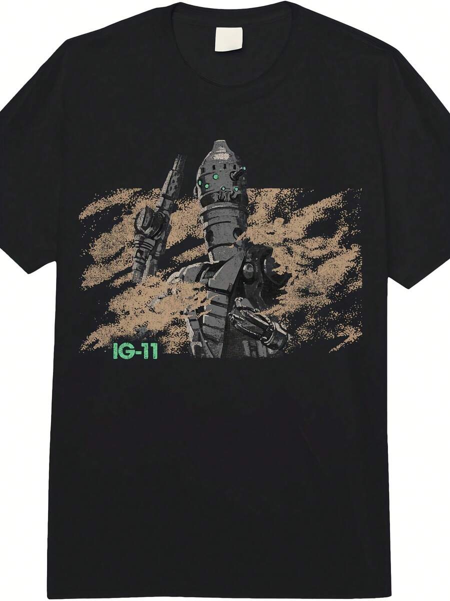 The Mandalorian IG-11 Dusty Portrait  Adult Heavyweight T-Shirt - 款式17 - 查看 1