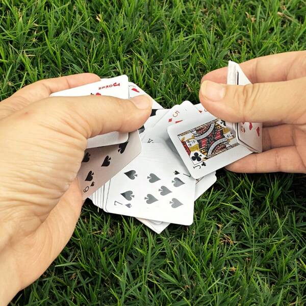 54pcs Mini Travel Poker Card Set - Compact Gambling Cards, Suitable For Party Games, Unique Gifts, Handmade Novelty Playing Cards, Party Game Accessories, Quirky Poker Designs, Compact Poker Size