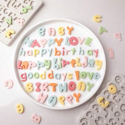 قالب حرف كبير من السيليكون قطعة واحدة، قالب صب حرف صغير، مرن ومتين، مناسب لأعمال الحرف اليدوية وصناعة الراتنج