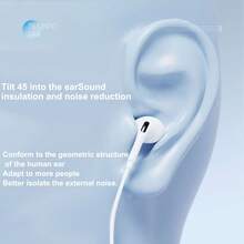 1-2 Packs Type C Earphones Wired USB C In Ear Headphones For IPhone 15 16 Pro 15 Pro Max, Compatible With Most Type C Jack Devices Smartphones,Stereo Noise Canceling Isolating Headsets