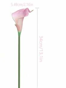 6 Stücke/12 Stücke weiße Calla Lilien künstliche Blumen Strauß, Echtberührung Kunstblumen für Hochzeit Braut Dusche, Segensgabe, Heimdekoration Kunstcalla Lilien Blumen, Heimdekoration, Zimmer Dekoration, Hochzeitsdekoration, Haus Dekoration, Wohnzimmer Dekoration, Büro Dekoration