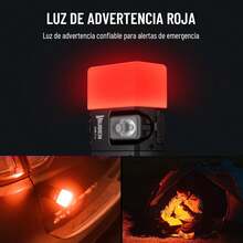 WUBEN AC3 Difusor para Linterna, Duradero, Tapas para la X2Pro, Ideal para Camping, Emergencias y Actividades al Aire Libre (Rojo) - Difusor rojo - Ver 1