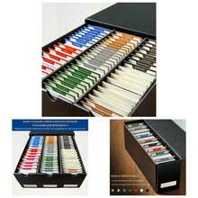 MTG Card Dividers Storage Boxes, MTG Deck Box Dividers, Trading Card Dividers, 2 Packs - Nhiều màu/2 bộ - Xem 1