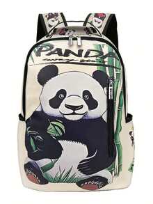 Fashionable Unisex Backpack, Large Capacity Outdoor Travel Commute Backpack For High School, College Students, Cartoon Design, Great Gift For Son/Daughter - White - View 10