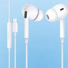 1-2 Packs Type C Earphones Wired USB C In Ear Headphones For IPhone 15 16 Pro 15 Pro Max, Compatible With Most Type C Jack Devices Smartphones,Stereo Noise Canceling Isolating Headsets