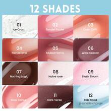 Pudaier 1 件不粘唇彩，持久保湿镜面水光泽，易于混合的润唇膏，适合生日圣诞礼物 - #10 - 查看 7