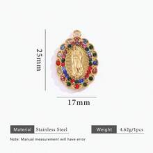 1 szt. Stal nierdzewna 18K pozłacana olejkiem kroplowym i diamentami, wielostylowe wisiorki DIY, zawieszki z zawieszkami, akcesoria do tworzenia biżuterii, akcesoria do tworzenia biżuterii damskiej ze stali nierdzewnej, biżuteria damska ze stali nierdzewnej, akcesoria damskie, odpowiednie do codziennego noszenia przez kobiety i na okazje, na prezent - wisiorek - Zobacz 33