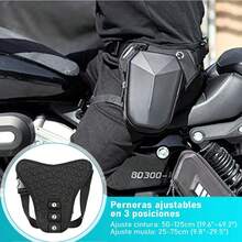 Riñonera para Motocicleta, Bolsa de Pierna, Diseño de carcasa dura para evitar que lluvia empape, cuatro métodos transporte, correa para pie ajustable en tres niveles, gran capacidad 19 Inches. - 1 - Ver 4