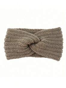 3 piezas Diadema calentadora de orejas de invierno, diadema tejida gruesa para clima frío para niños y adultos, accesorios para el cabello