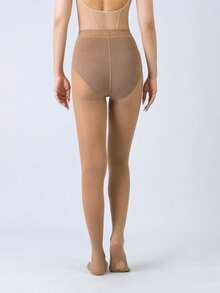 Wuyuan Convertible Ballet Tights, With Foot Opening Design - Soft, Stretchy, Ideal For Dancing, Ballet And Pointe Practice - Brown - View 4