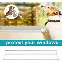 1 juego de 2 piezas por juego, longitud total 29.5x 2.5 pulgadas de ancho, protector de alfizar de ventana para mascotas de perro y gato rascado - Largo total 29,5'' x 2,5'' Ancho - Ver 3