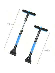 3-In-1 Car Snow Brush (With Scraper), 360° Rotating Ice Scraper, Detachable Snow Shovel, Retractable Snow Brush, Foam Handle, Suitable For Cars, Trucks, SUVs, No Electricity Needed, Durable Plastic Body