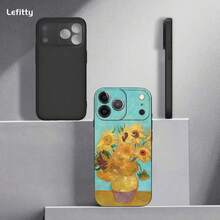 Custodia per telefono in stile olio di Vincent Van Gogh, compatibile con 17, 16, 15, 14, 13, 12, 11 Pro Max Plus Mini, in morbida finitura opaca nera, compatibile con 17, 17 Pro, 17 Pro Max - Z3 - Visualizzare 6