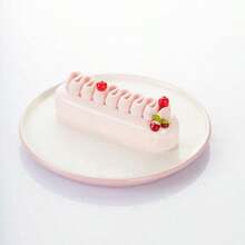 6 腔毛毛虫花硅胶模具，慕斯蛋糕模具，波浪奶油条，法式糕点烘焙，专用烘焙工具 - 白色 - 查看 5