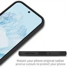 A Black Sandstone Phone Case, Compatible With Tecno Spark 40 Pro/Spark 40 C/Spark 40/Pova Neo 2/Note 50 Pro 4G/Hot 50 Pro+ 4G/ Smart 8 Plus/Note 50 Pro+, Phone Case, Phone Protective Cover, Phone Jacket, Black Phone Case, Simple Phone Case, Solid-Color Phone Case, Black TPU Phone Case, Anti-Drop Phone Case (Military-Grade Protection), Lightweight Phone Case, Phone Protective Shell. - Black-matte - View 6