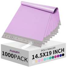 Fuxury Large Poly Mailers, Waterproof Shipping Bags For Clothing, Strong Adhesive Mailers Poly Bags For Small Business Suppliers, Durable Shipping Envelopes Mailing Bags,100pcs - 20*30-2 - Xem 1