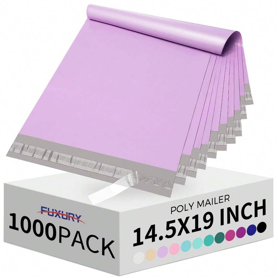 Fuxury Large Poly Mailers, Waterproof Shipping Bags For Clothing, Strong Adhesive Mailers Poly Bags For Small Business Suppliers, Durable Shipping Envelopes Mailing Bags,100pcs - 20*30-2 - Xem 1