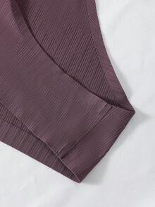 3件套女士透气交叉露背无钢圈文胸套装 - 彩色 - 查看 5