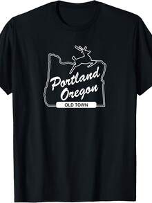 PDX Portland Sign Old Town - Portland T-Shirt - 款式12 - 查看 1