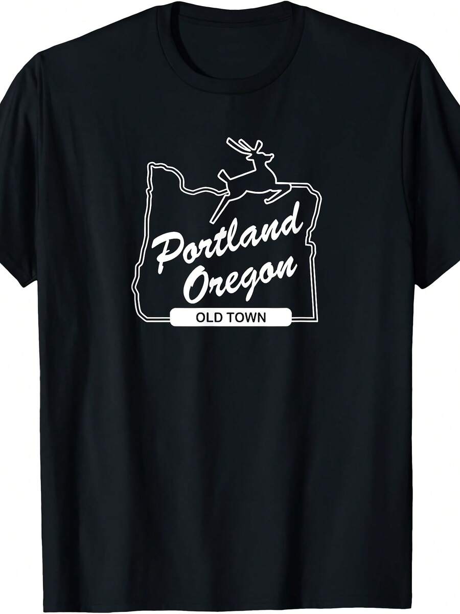 PDX Portland Sign Old Town - Portland T-Shirt - 款式12 - 查看 1