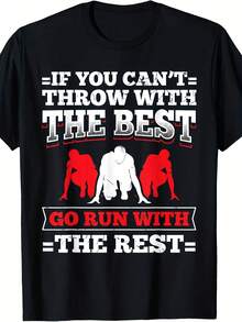 Funny Track And Field Design Run With The Rest T-Shirt - Style 19 - View 1