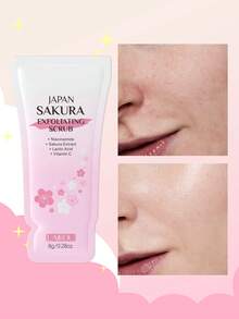 25pcs Nourishing LAIKOU Japan Sakura Skincare Set, Brightening Travel (Sakura Hydrating Lip Mask 6g*5+ Sakura Mud Mask 5g*5+Sakura Sleeping Face Mask 3g*5+Sakura Exfoliating Scrub 8g*5+Sakura Hair Mask 8g *5) Self Care Makeup Skin Care Spa Gifts - 25pcs - 查看 5