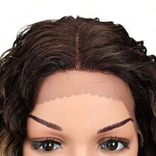 ombre blond 1 Joedir Lace Front Wigs Ombre Blonde 70cm Long Small Curly Wavy Synthetic Wigs For Black Women 130 Density Wigs(TTPN4/270A/24F) - rubio ombré1 - Ver 6