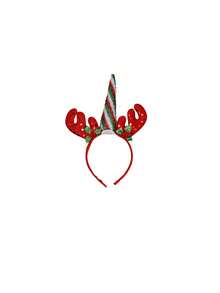 Christmas Reindeer Antler Headband, Reindeer Antler Headpiece For Christmas Party Decoration, Glitter Unicorn Horn Reindeer Antler Christmas Hair Accessories, Christmas Kids Hair Accessories