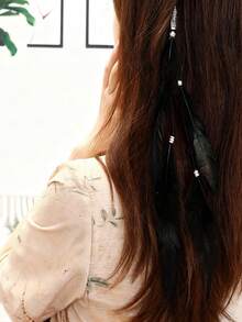 3pcs Artificial Boho Style Tassel Hair Clip With Snap, Suitable Women Daily Use,Hair Accessories,Hair Barrettes Hair Clips Claw Clips Hair Claws, Hair Slide, School Stuff,Stocking Stuffers,Stocking Fillers,Stocking Stuffers For Women,Stocking Fillers Women,Christmas Gifts,Gifts,Christmas Stocking Fillers,Gifts For Women,Gift,Christmas Gift,Stocking Stuffers For Adults,Stocking Fillers For Adult,Hair Stuff,Women's Accessories,Stocking Stuffer,Coming-Of-Age Hair Accessory,Christmas Hair Accessories,Gift Ideas For Women,Beauty Stocking Fillers,Christmas Gifts For Women - Multicolor - View 8