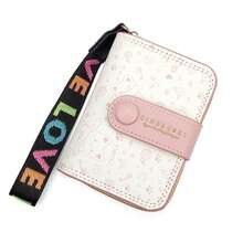 Japanese Style Women's Wallet, Cute Cat Short Wallet, Multi-Function Card Holder Zipper Coin Purse, Cartoon Cat Girls Wallet - Multicolor - View 9