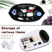 Small Wallet/Pouch Organizer Insert For Le Pliage Ladies Handbag - Black - View 5