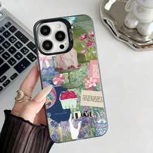 Custodia per telefono con dipinto ad olio retrò stile Van Gogh, compatibile con 16 Pro Max, 15, 14, 13, 12, 11, XR, XS, X, 7, 8 Plus, cover di lusso opaca con effetto laser, compatibile con modelli Galaxy S17, S17 Pro, S17 Pro Max