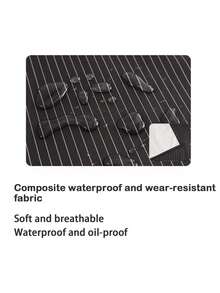 1 Stück wasserdichte und ölbeständige Unisex Küchenschürze, modische vertikal gestreifte Lässig Schürze mit abnehmbarem Handtuch, geeignet für Zuhause und Restaurant, wasserdichte Schürze mit Taschen