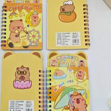 Capybara Adhesive Notebook – Cute Mini Notebook With Decorated Covers And Stickers For Creative Notes - 彩色 - 查看 6