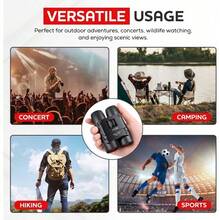 30X60 Binoculars Mobile Phone Telephoto Astronomical High Magnification High-Definition Fishing Bird Watching Night Vision - 黑色 - 查看 9