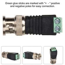 Adaptador de Balun de Video Coaxial con Terminal de Tornillo y Conector Macho BNC, Aplicable a Conexiones de Entrada y Salida BNC para Segu, Equipos de Monitoreo, Convertidores, Etc - Multicolor - Ver 5