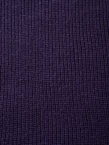 Men's Basic Solid Color Casual Loose Lightweight Polyester Pique Knit Drop Shoulder Crew Neck Sweater, Niche Design, Autumn/Winter - Mauve Purple - View 5