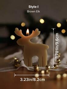 1 pieza Paquete de velas navideñas hechas a mano, que incluye campana, árbol de Navidad giratorio, copos de nieve, hombre de jengibre, alce, castillo, cascanueces, vela decorativa para ambiente, decoración de habitación, regalos de Halloween, regalos de Navidad, regalos para mejores amigos, regalos de graduación, regalos de cumpleaños, regalos de boda, regalos del Día de la Madre, regalos para amantes, regalos para mujeres, niñas, regalos de boda, recuerdos de boda, decoración del hogar, decoraciones de cumpleaños, aroma a pera inglesa y freesia, decoraciones navideñas