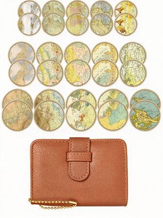 Portable Photo Album For Mini/LINK Series, Travel Storage With Hanging Strap, Map Stickers, Gift For Christmas