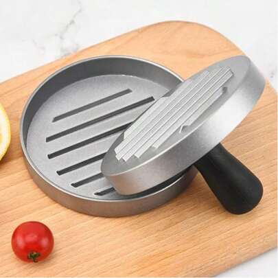 Non-Stick Manual Hamburger Patty Maker, Pie Maker, Hamburger Press, Meat Grinder, Kitchen Tool, Aluminum Hamburger Press