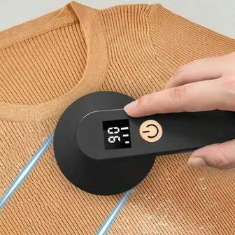 Quitapelusas recargable - Afeitadora de pelusa portátil | Afeitadora de tela recargable por USB y recortadora de ropa con pantalla digital, larga duración de la batería, adecuada para el hogar y los viajes - Regalo de Navidad perfecto