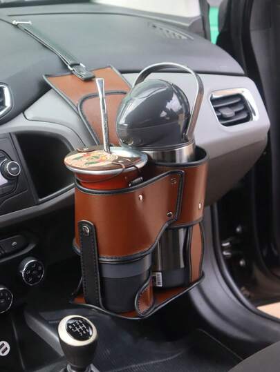 Autochima Mateira Para Chimarrão com Suporte Veícular Material Sintético Diversas Cores