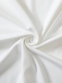 Dama camiseta casual  corazones estampado pedrería arte tejido suave holgada cuello redondo manga corta primavera verano uso diario T-shirt - Blanco - Ver 2