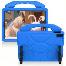 Thumb Anti-Drop Flat Plate Stand Protective Case - Blue - View 4