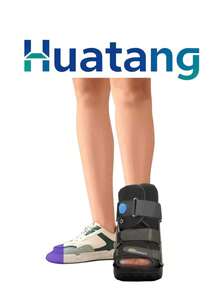 Bota Ortopédica Walker Neumática Corta Válvula de Aire Lesiones de Tobillo Soporte Ajustable y Recuperación Rápida Suela Balancín y Confort Anatómico Postquirúrgica - GRANDE - Ver 6