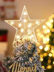 1 قطعة نجمة لتزيين شجرة عيد الميلاد، ديكور نجمة بلاستيكية، أضواء سلك نحاسي مضيئة على طراز المزرعة، مناسبة لديكور المنزل الشتوي والاحتفالات العطلات، حفلة عيد الميلاد، ديكور هالوين، ديكور العطلات، هدايا الحفلات، ديكورات حفلة عيد الميلاد الممتعة، عيد ميلاد سعيد، السنة الجديدة سعيدة، زينة عيد الميلاد، هدية عيد الميلاد المثالية للأصدقاء، ديكور غرفة