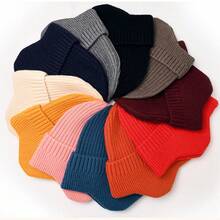 2 Pieces /1 Piece Winter Men Women Winter Running Cycling Hat With Ear Flaps Snow Thermal Warm Knit Skull Cap Windproof Cold-Proof - Multicolor - View 4