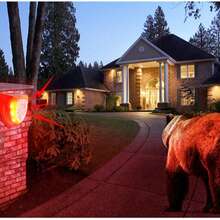 Home Alarm Light, Timed Human Induction Infrared Alarm, Anti-Theft Animal Repellent, Farm Orchard Warehouse - Red - View 7