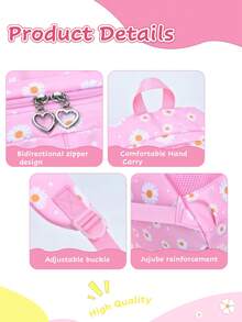 Set di zaino con stampa a margherite, adatto per scuola, pendolarismo, viaggio, design a tie-dye e fiocco di neve. Zaino, casual, unico